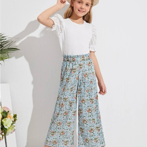 Paper bag waist wide leg pants 9 - Picture 14 of 14